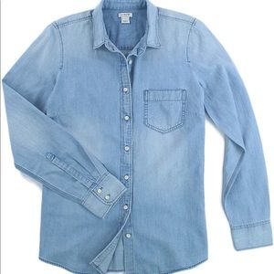 J crew chambray shirt